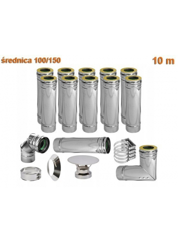 KOMIN izolowany 100/150 10 m piece kondensacyjne